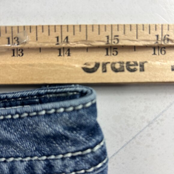 Miss Me Jeans Women's 29x25* Low Rise Skinny Ankle Blue Embellished Denim Tag 27 - Picture 16 of 16